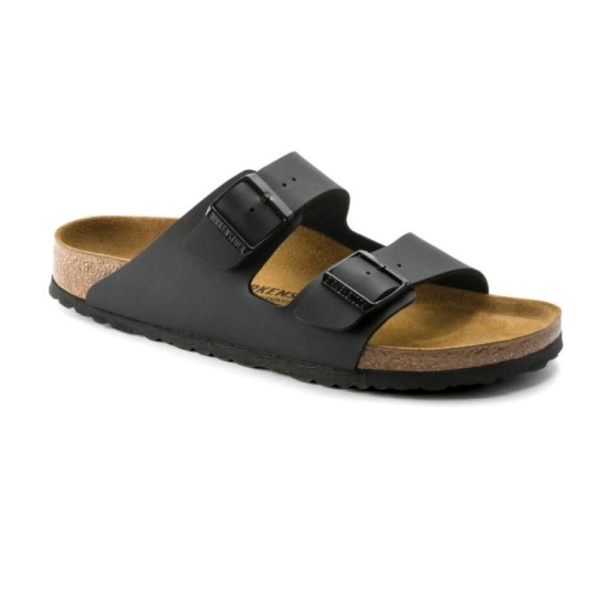 Birkenstock  ciabatta Arizona BS Birko Flor doppia fascia black narrow fit Art. 0051793