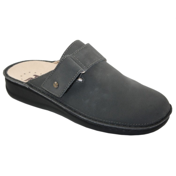 Hergos Mod. H439 ciabatta sanitaria uomo predisposta per plantare  nabuk grigio