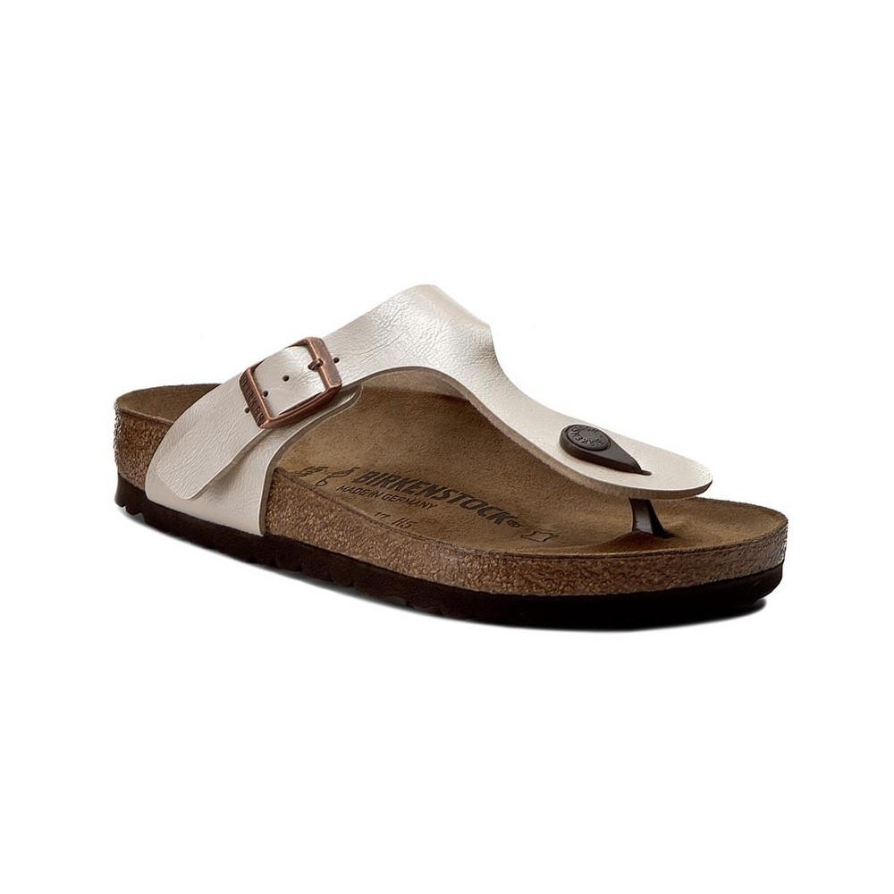 Birkenstock Gizeh BS infradito graceful pearl white regular fit Art. 0943871 numero 41