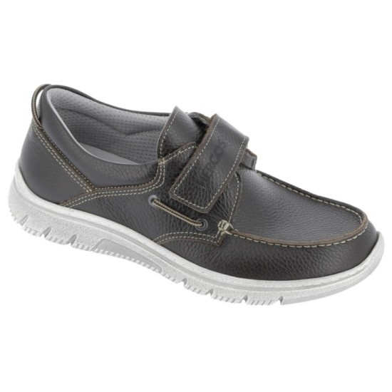 Hergos Mod. H4063 scarpa uomo giovane calzata ampia velcro plantare estraibile