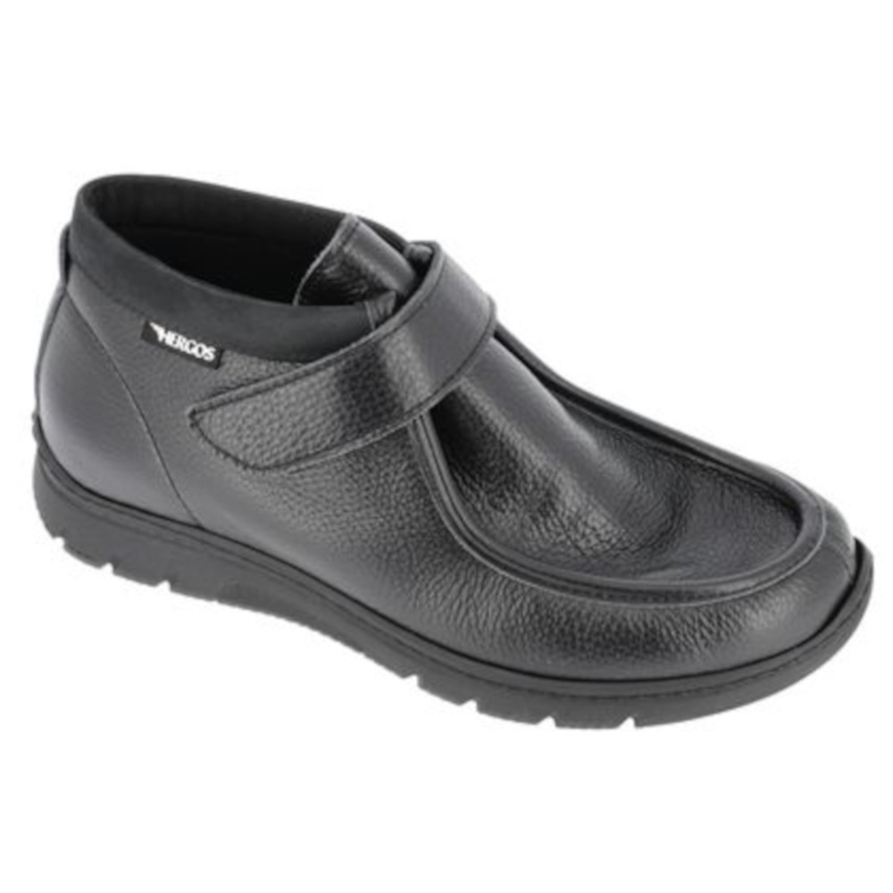 Hergos Mod. H9003 scarponcino uomo alla caviglia calzata ampia velcro predisposto