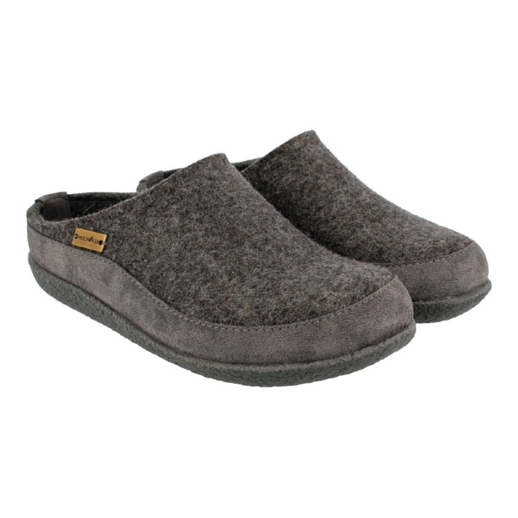 Haflinger Blizzard Skane grigio Wollfilz pantofola feltro unisex numero 41