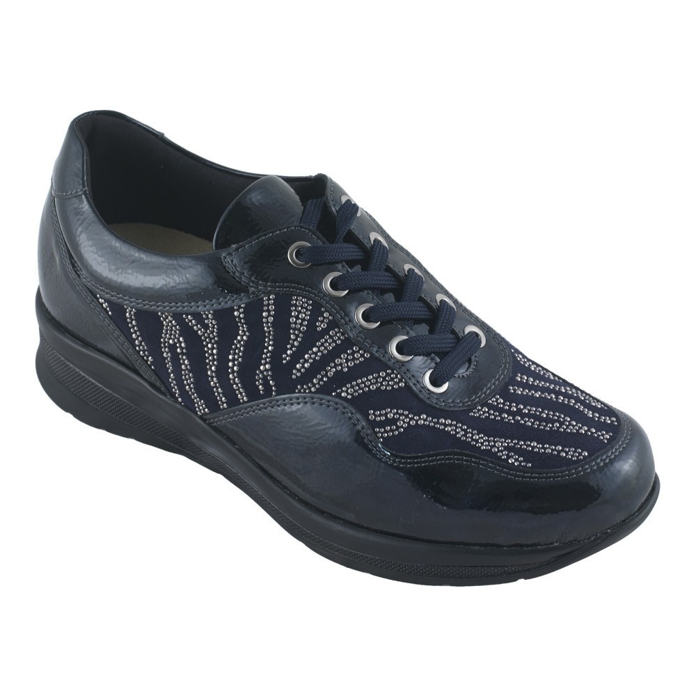 Ecosanit  Misè scarpa donna biomeccanica con lacci predisposta colore blu