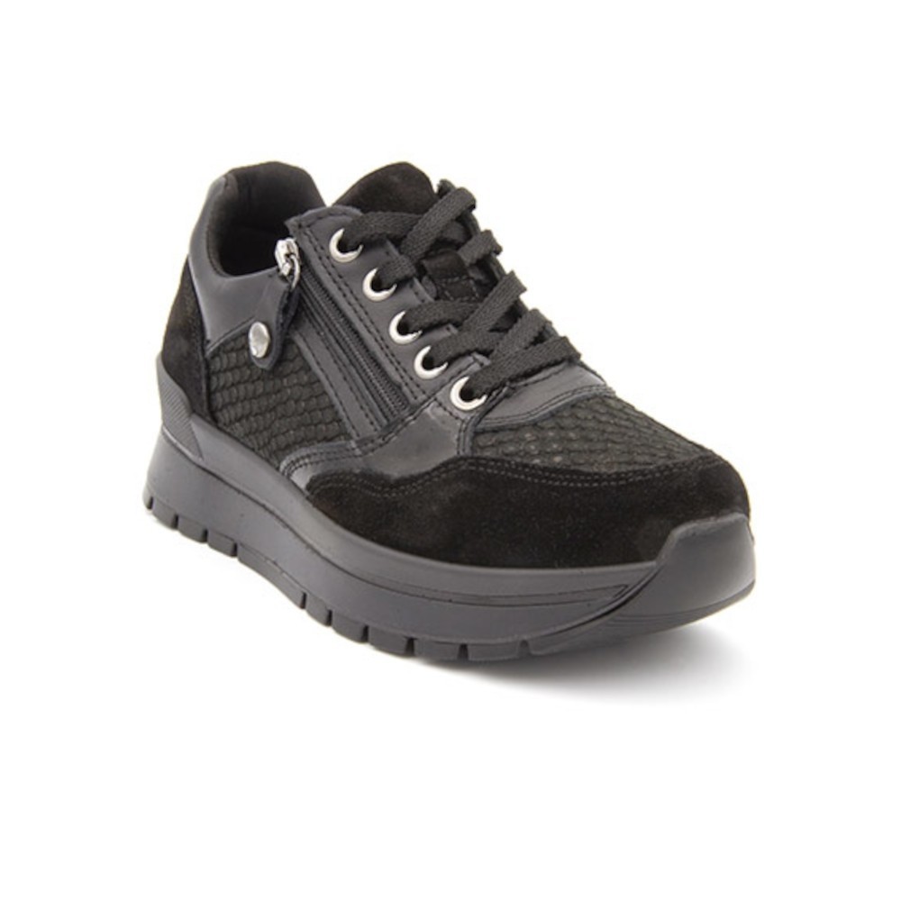 Tecnosan 31776 sneaker donna comoda sportiva con cerniera e lacci