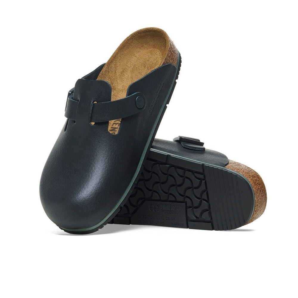 Birkenstock Boston Pro pelle naturale nero ciabatta professionale 1026222