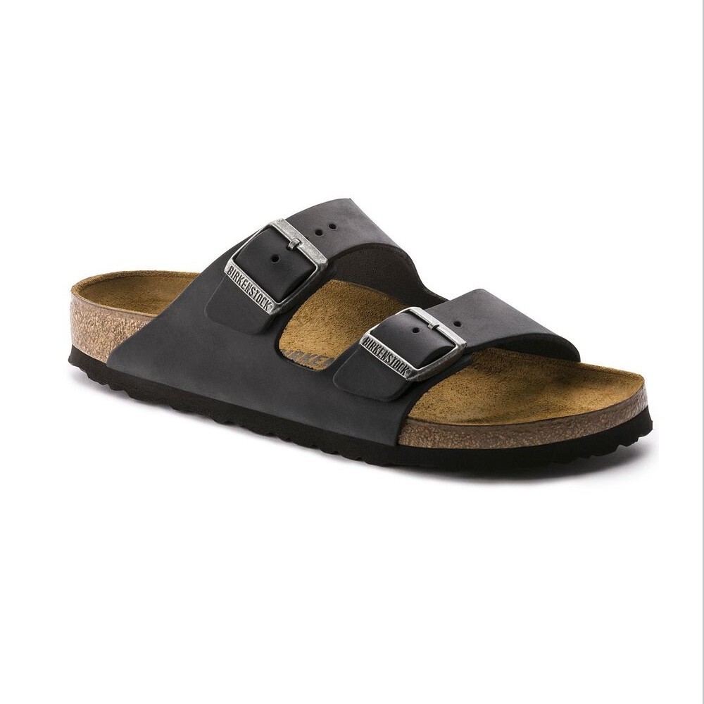 Birkenstock ciabatta Arizona BS pelle oliata black nero Art. 0552113