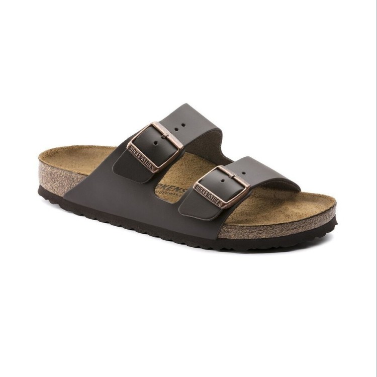 Birkenstock ciabatta Arizona BS Pelle naturale dark brown narrow fit Art. 0051103