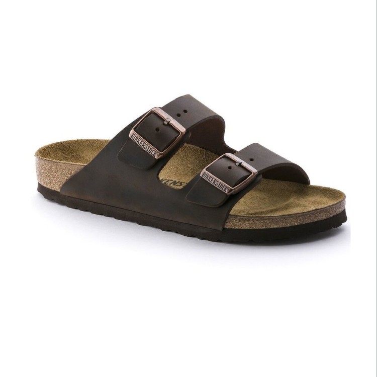 Birkenstock ciabatta Arizona BS pelle oliata habana marrone Art. 0052533