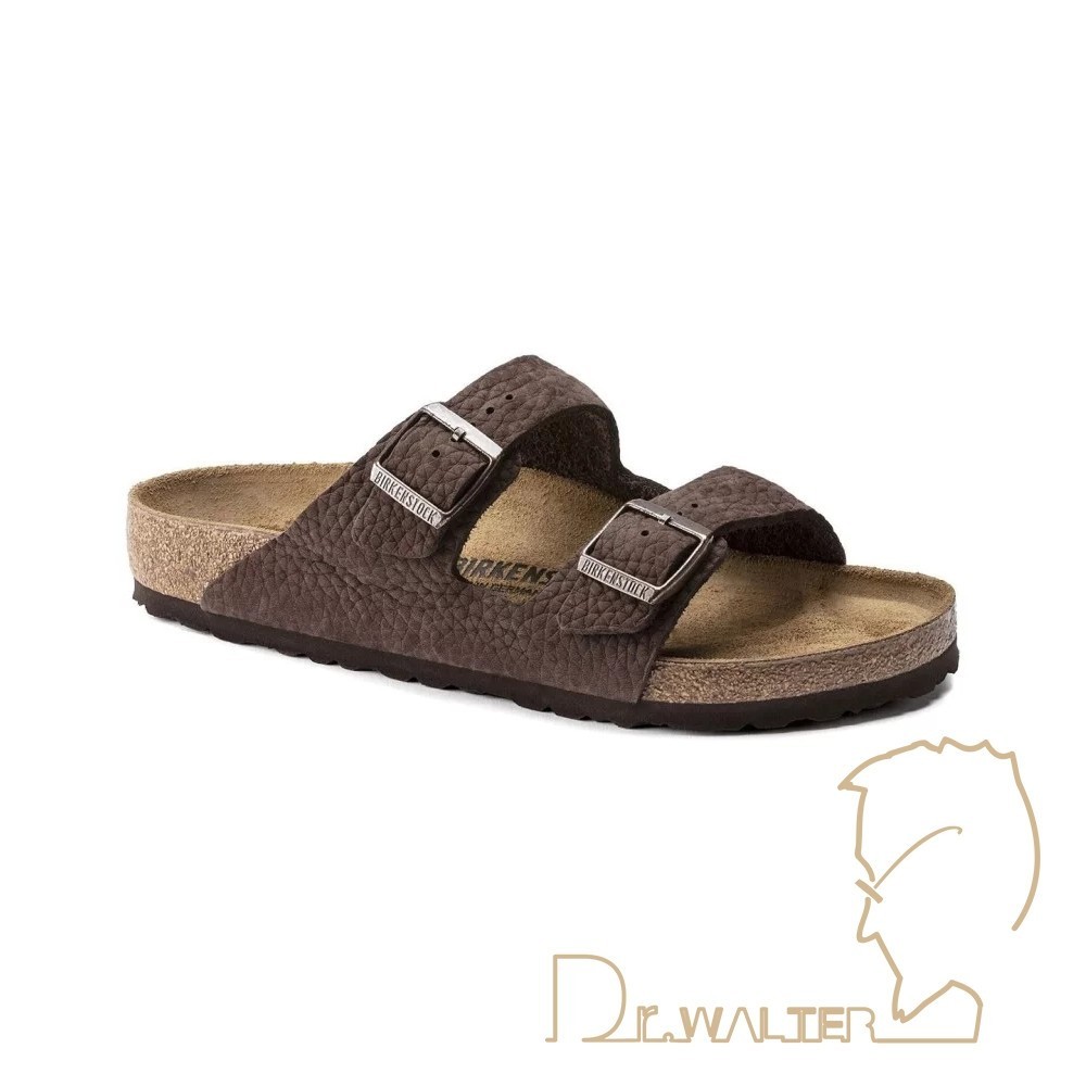 Birkenstock Arizona pelle nabuk desert buck roast marrone scuro cod. 1022555