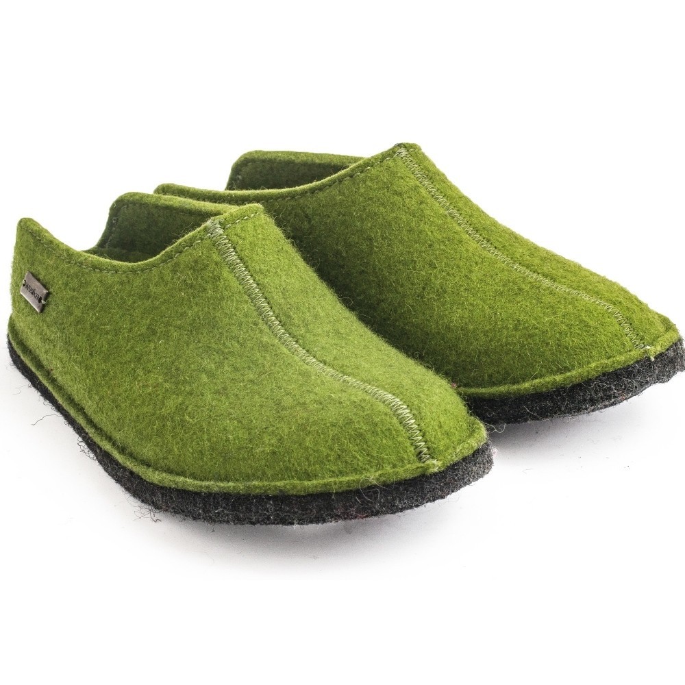 Haflinger Flair Smily 311013 pantofole unisex feltro no. 41 cacao