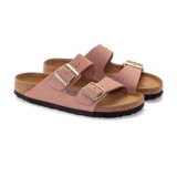 Birkenstock  ciabatta donna Arizona plantare morbido pelle nabuk colore old rose cod. 1024219