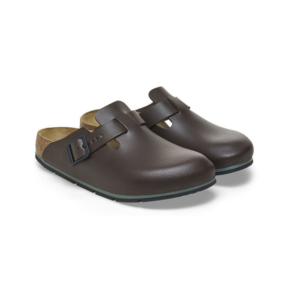 Birkenstock Boston Pro pelle naturale marrone Java zoccolo professionale 1026189