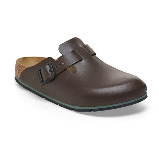 Birkenstock Boston Pro pelle naturale marrone Java zoccolo professionale 1026189