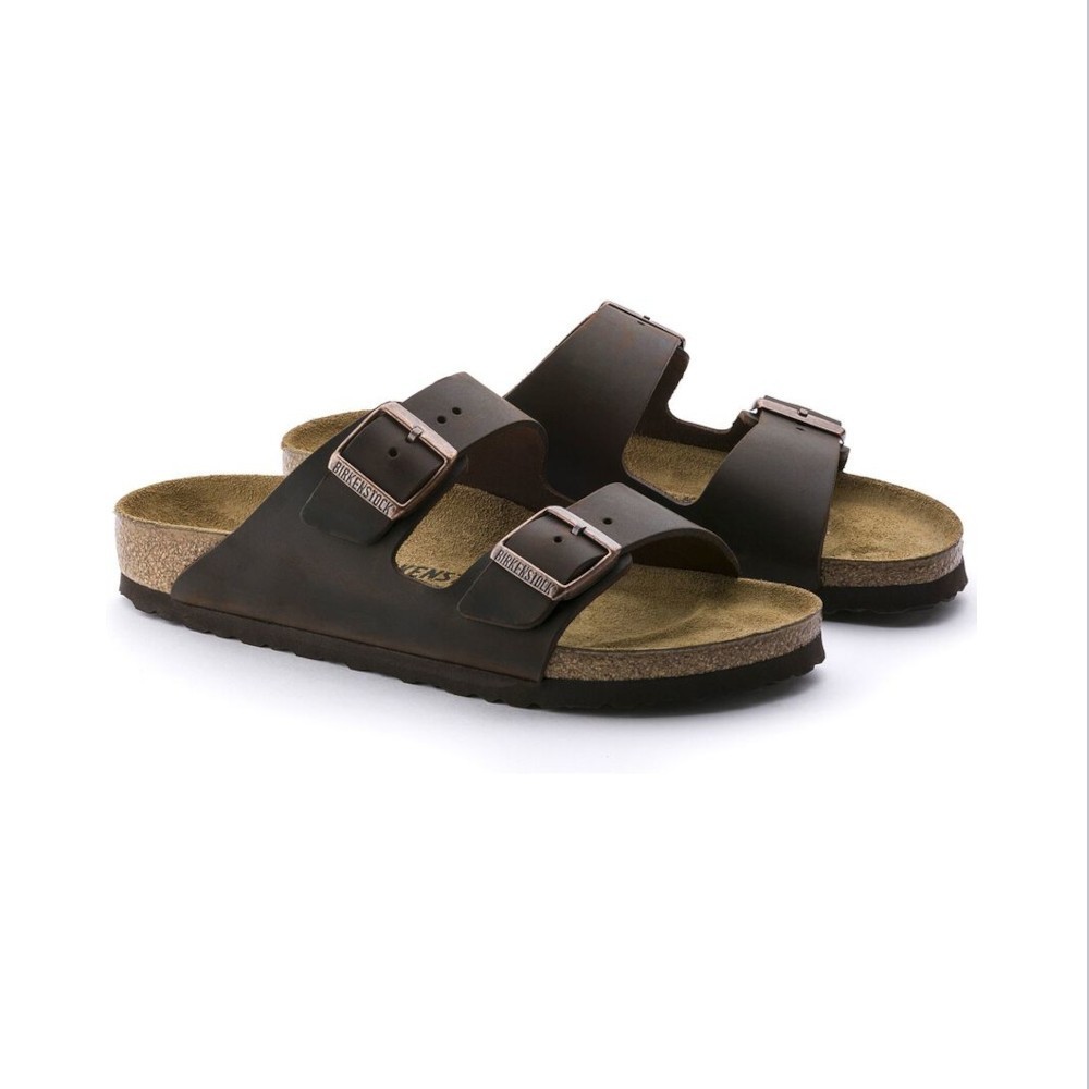 Birkenstock ciabatta Arizona BS pelle oliata habana marrone Art. 0052533