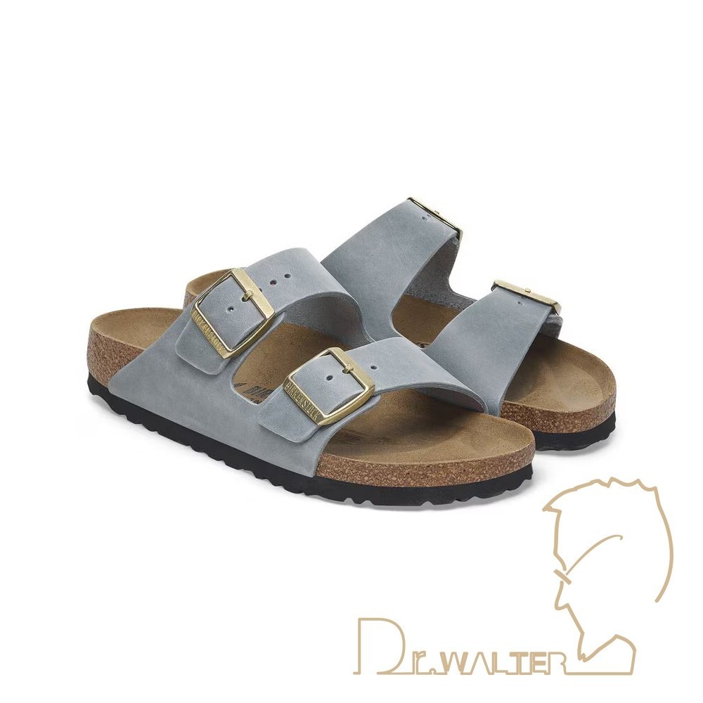 Birkenstock Arizona pelle oliata colore basalt gray cod. 1029253