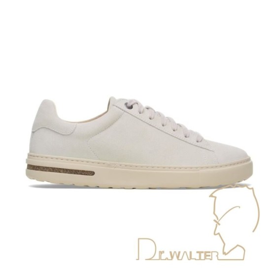 Birkenstock Bend Low pelle scamosciata sneaker antique white bianco art. 1029716