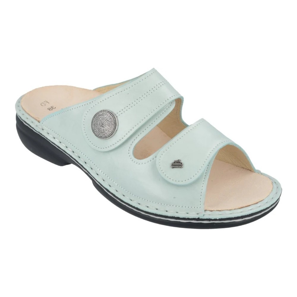Finn Comfort Sansibar nappa mint ciabatte donna pelle predisposte colore menta numero 37