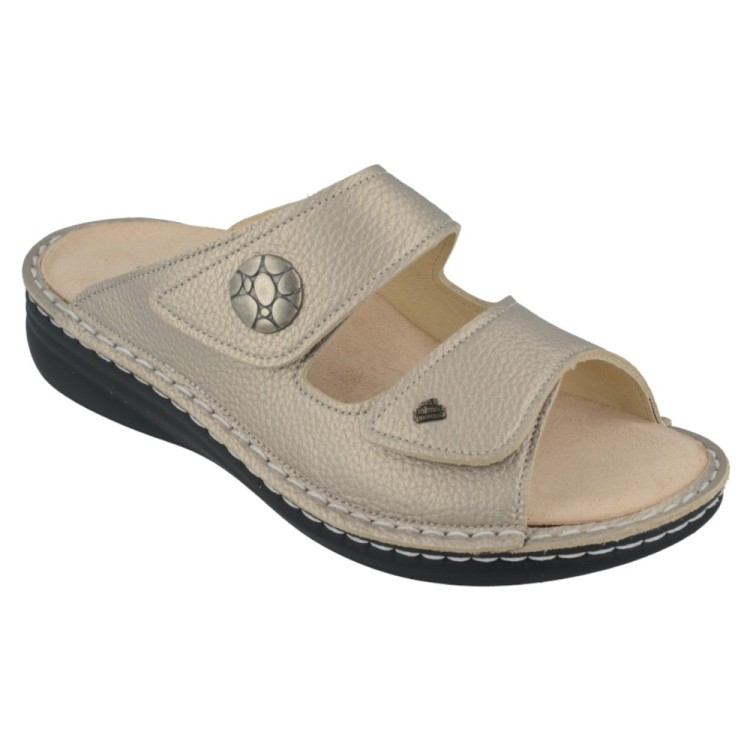 Finn Comfort Moorea ciabatte donna plantare morbido colore stone