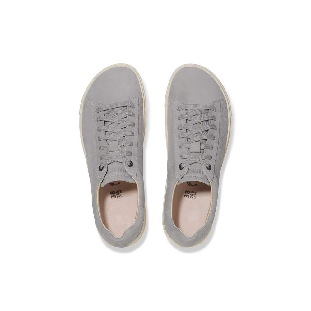 Birkenstock Bend Low pelle scamosciata sneaker stone coin grigio art. 1029661