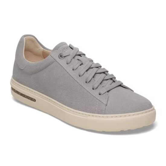 Birkenstock Bend Low pelle scamosciata sneaker stone coin grigio art. 1029661