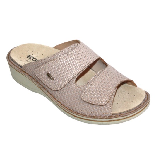 Ecosanit Mod. Clea ciabatta donna regolabile inserto alluce valgo velcro plantare estraibile