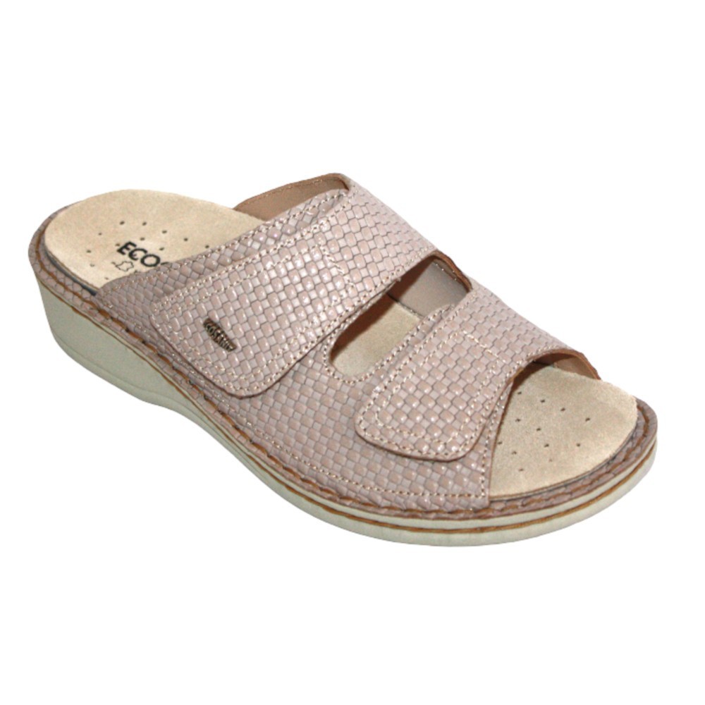 Ecosanit Mod. Clea ciabatta donna regolabile inserto alluce valgo velcro plantare estraibile