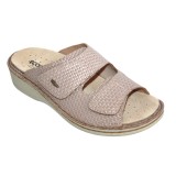Ecosanit Mod. Clea ciabatta donna regolabile inserto alluce valgo velcro plantare estraibile
