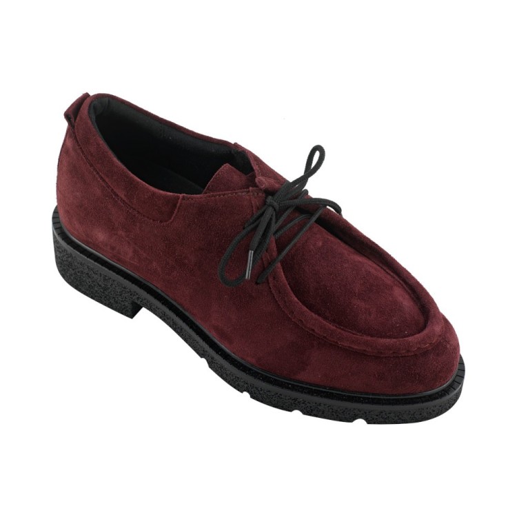 Ecosanit Mod. Elegante Velour scarpa donna elegante con lacci plantare estraibile