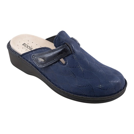 Ecosanit Mod. Marvin velcro ciabatta da donna predisposta elasticizzata per dita sensibili