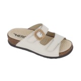 Hergos Mod. H1822 ciabatta sabot donna comoda regolabile velcro plantare estraibile ondulato massaggiante