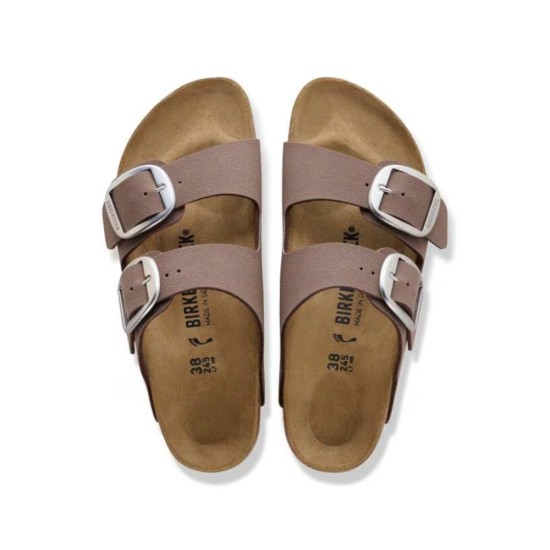 Birkenstock  Arizona Big Buckle ciabatta colore mocca cod. art. 1032081