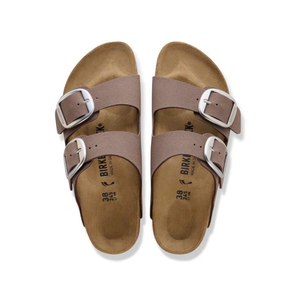 Birkenstock  Arizona Big Buckle ciabatta colore mocca cod. art. 1032081