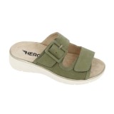Hergos Mod. H5700 ciabatta donna morbida regolabile velcro plantare estraibile