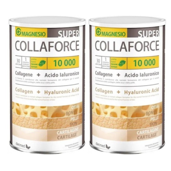 Collaforce Super 10000 + Magnesio  gr.450 gusto limone Dietmed