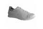 Ecosanit Mod. Bolt sneaker comoda donna forata pelle bianco argento predisposta lacci