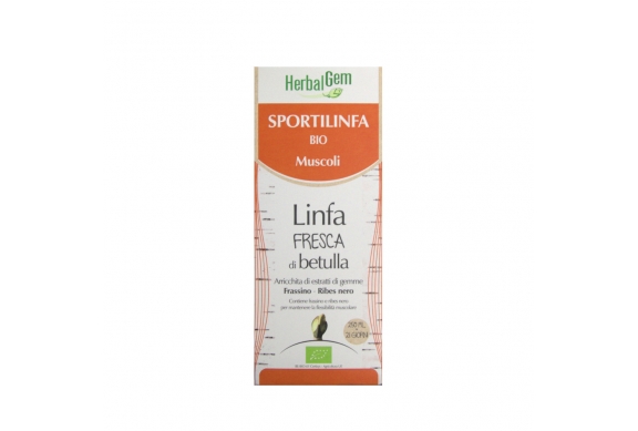 Herbalgem Sportilinfa Bio Muscoli 250 ml linfa fresca di Betulla