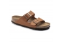 Birkenstock Arizona Soft footbed sandalo unisex Birko Flor doppia fascia ginger brown Art. 1019119