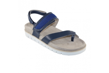 F.lli Tomasi Piuma bluette sandalo donna infradito anatomico