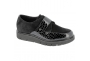 Hergos H9703 scarpa donna ortopedica comoda elegante plantare estraibile nera