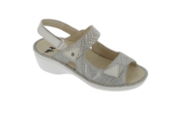 Hergos Mod. H1512 sandalo donna regolabile a fasce con velcro plantare estraibile sostenitivo