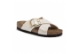 Birkenstock Siena Big Buckle ciabatta donna Birko Flor graceful pearl white narrow fit Art. 1016099