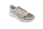 Hergos sneaker donna mod. H7301 camoscio e tela con lacci plantare estraibile beige