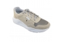 Hergos sneaker donna mod. H7301 camoscio e tela con lacci plantare estraibile beige