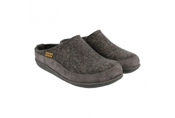 Haflinger Blizzard Skane grigio Wollfilz pantofola feltro unisex