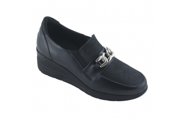 Ecosanit Mod. Romantica scarpa donna catena comfort ed eleganza nero