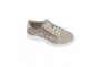 Hergos H9620 scarpa donna plantare estraibile lacci cerniera bianco tortora