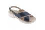 Ecosanit Mod. Irina sandalo donna predisposto incrociato blu bianco