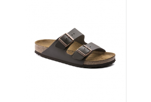 Birkenstock ciabatta Arizona BS Pelle naturale dark brown narrow fit Art. 0051103