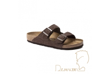 Birkenstock Arizona pelle nabuk desert buck roast marrone scuro cod. 1022555