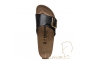 Birkenstock Catalina Cushion Buckle ciabatta donna una fascia graceful licorice Art. 1029481